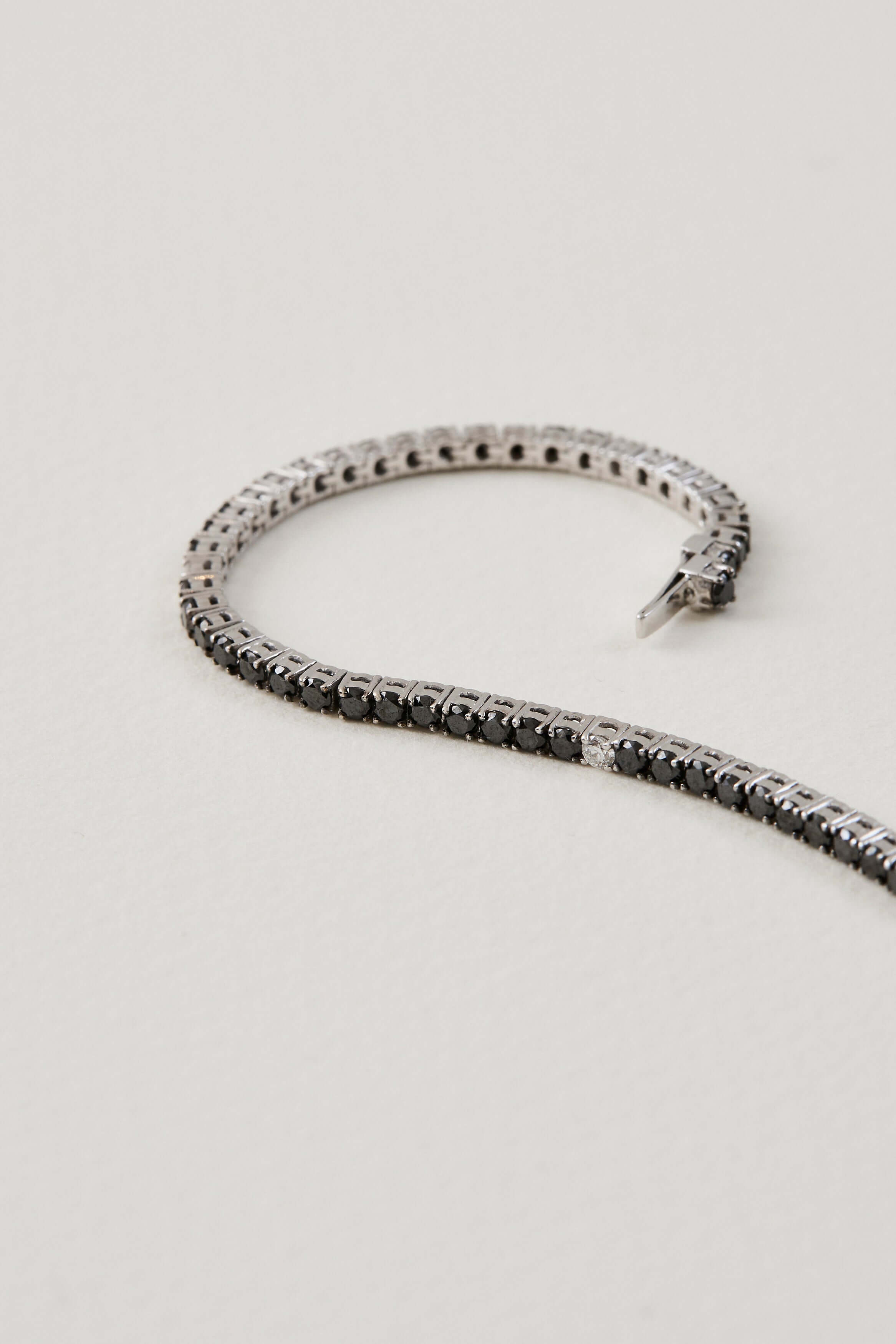 Black Diamond Tennis Bracelet