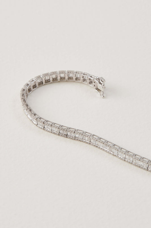 Linear Tennis Bracelet