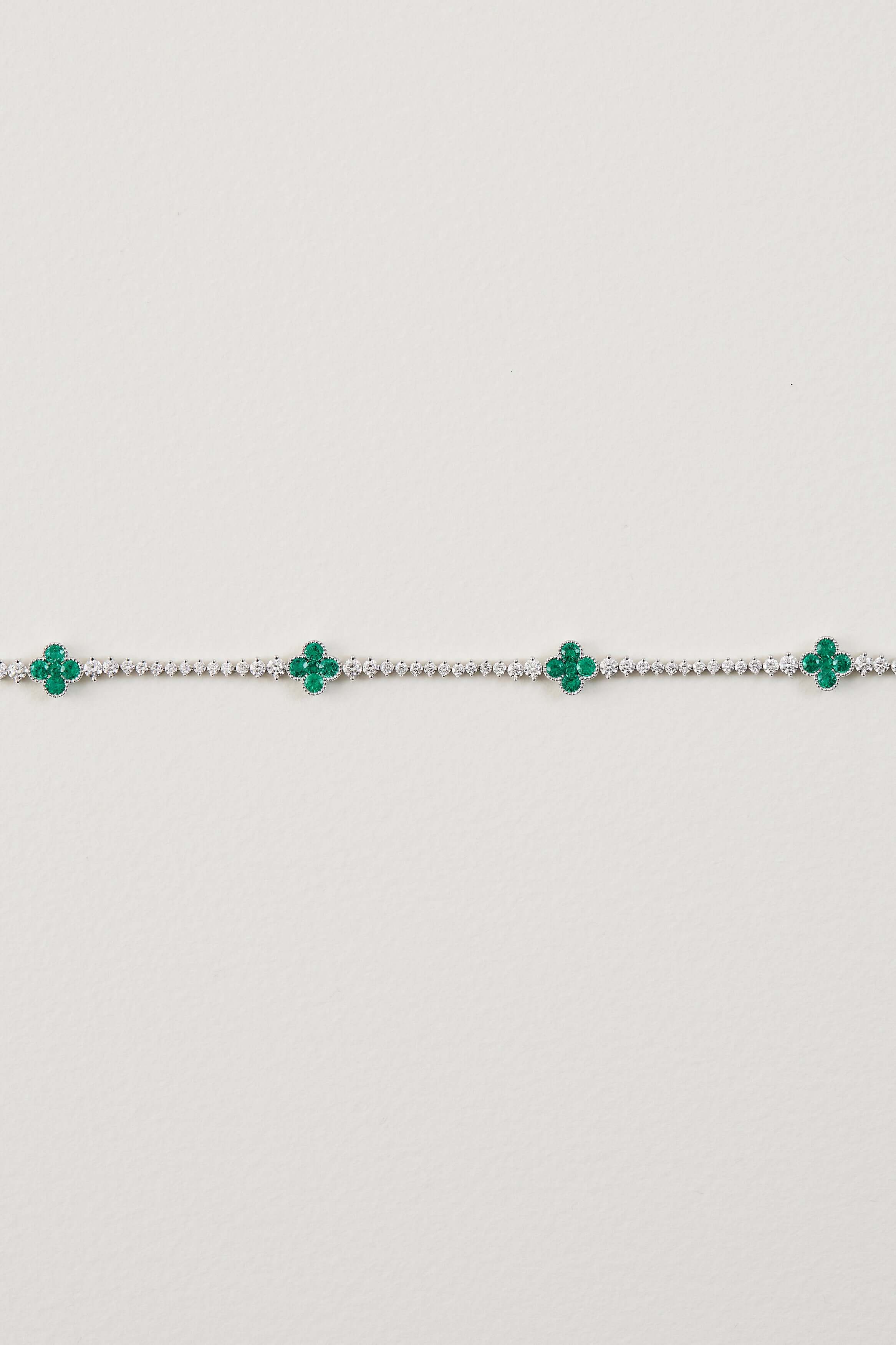 Emerald Clover Bracelet