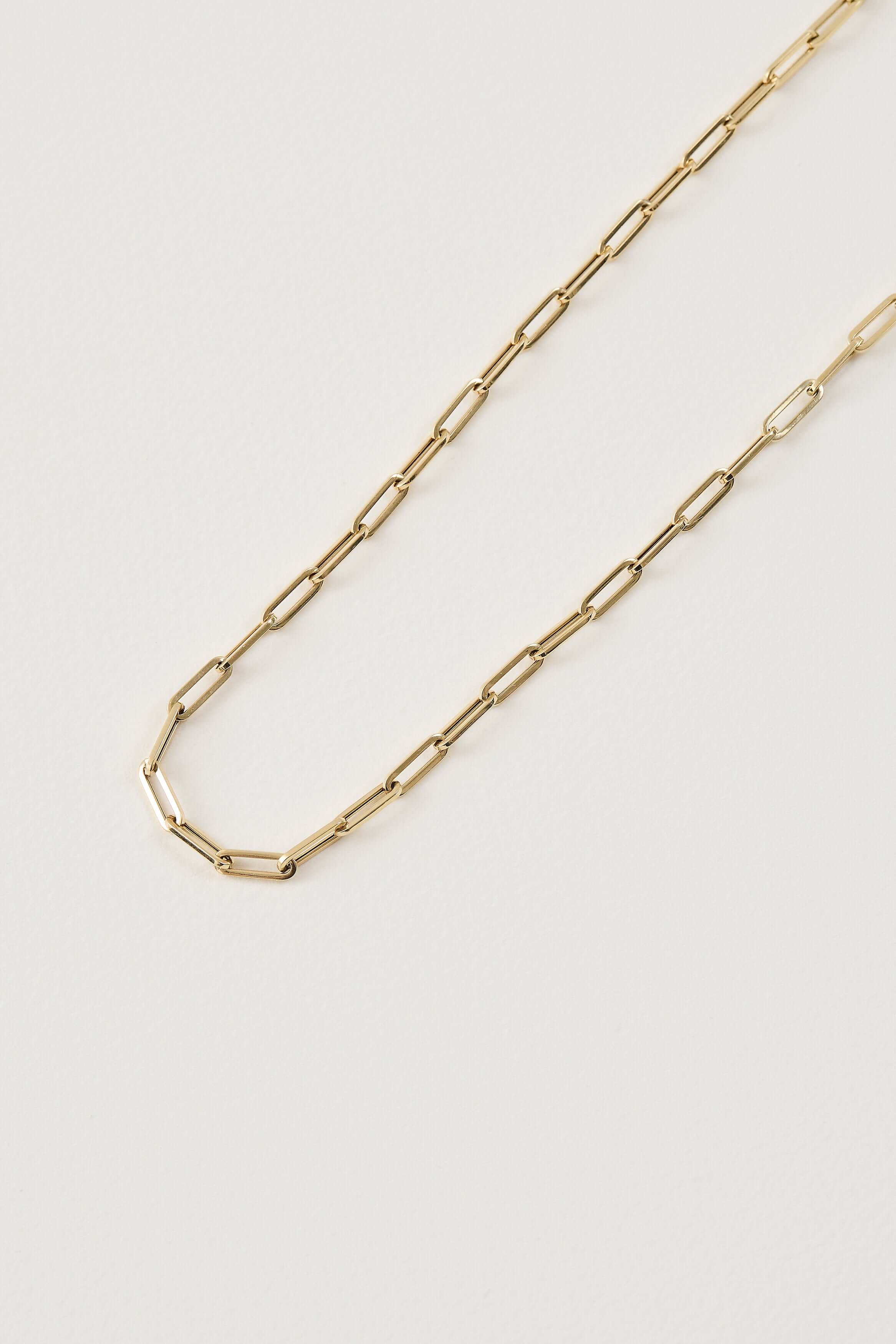 Midi Paper Clip Gold Chain