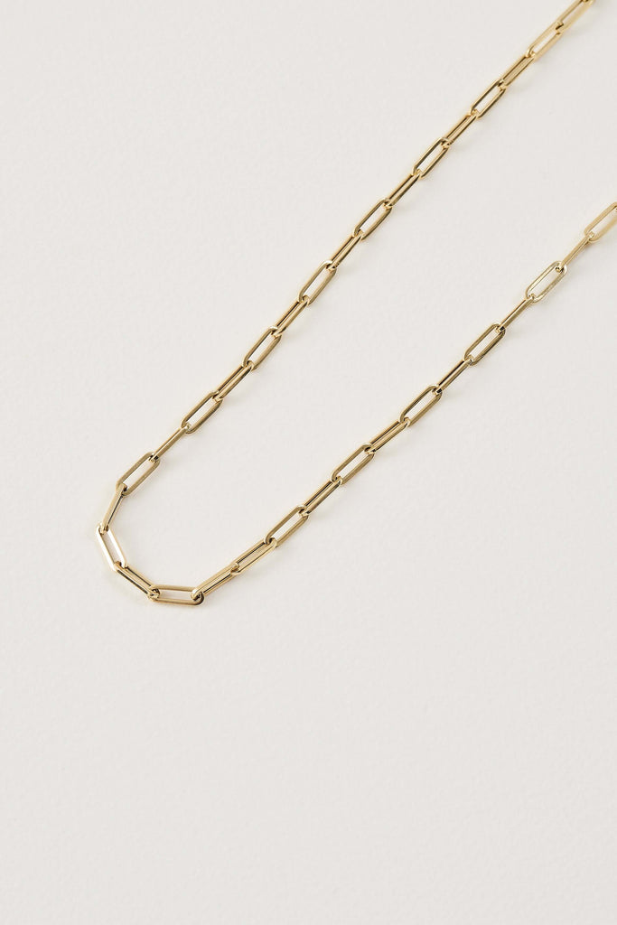 Midi Paper Clip Gold Chain