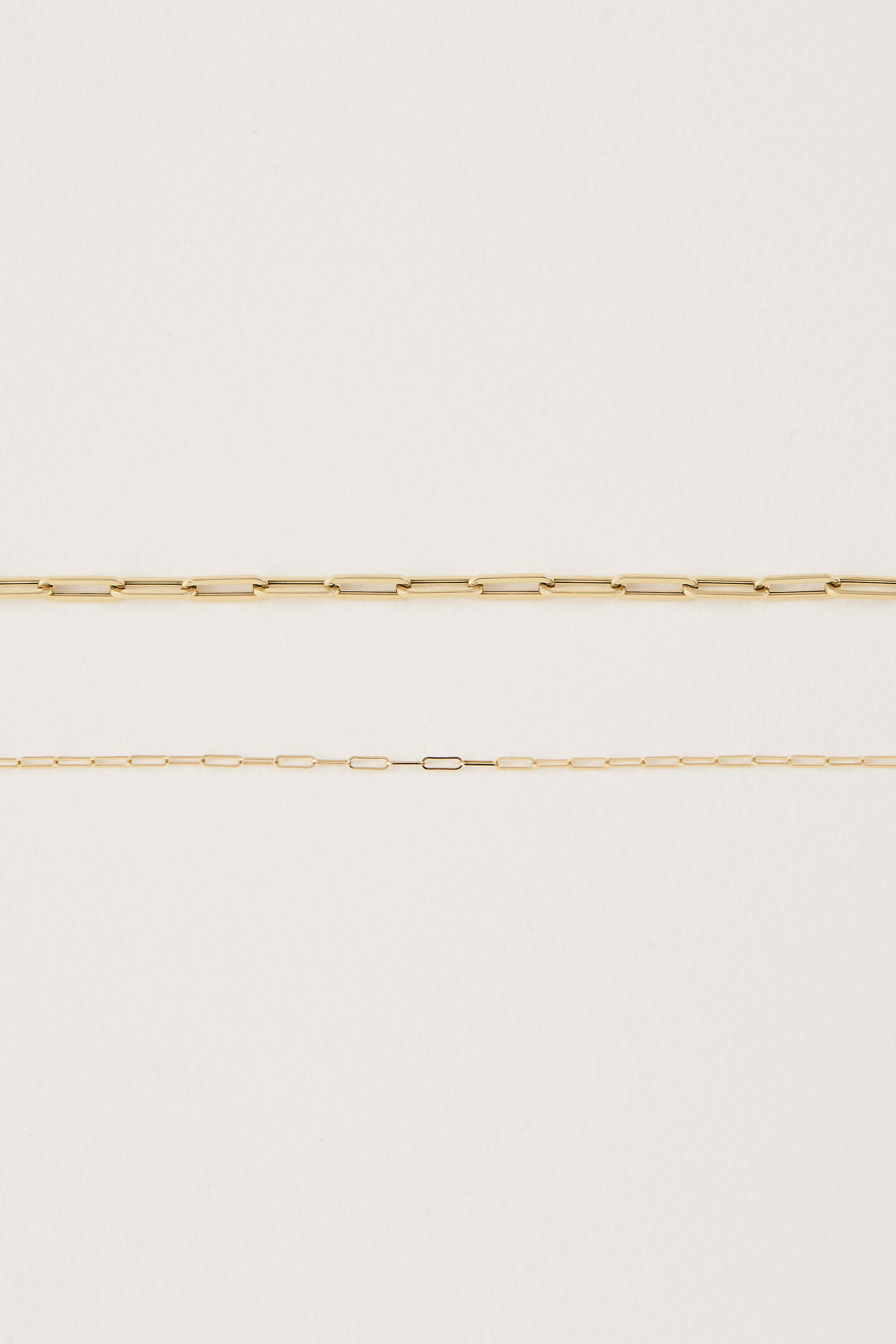 Mini Paper Clip Gold Chain