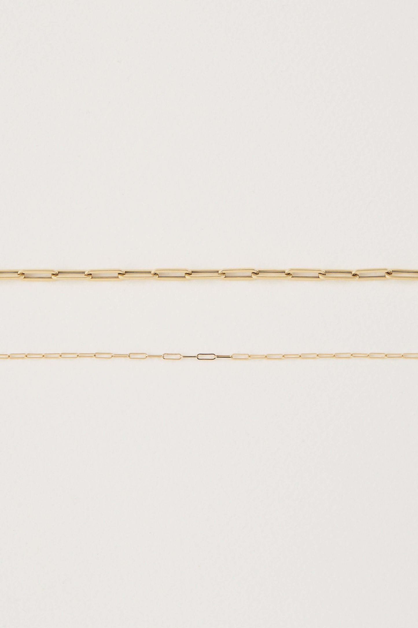 Mini Paper Clip Gold Chain