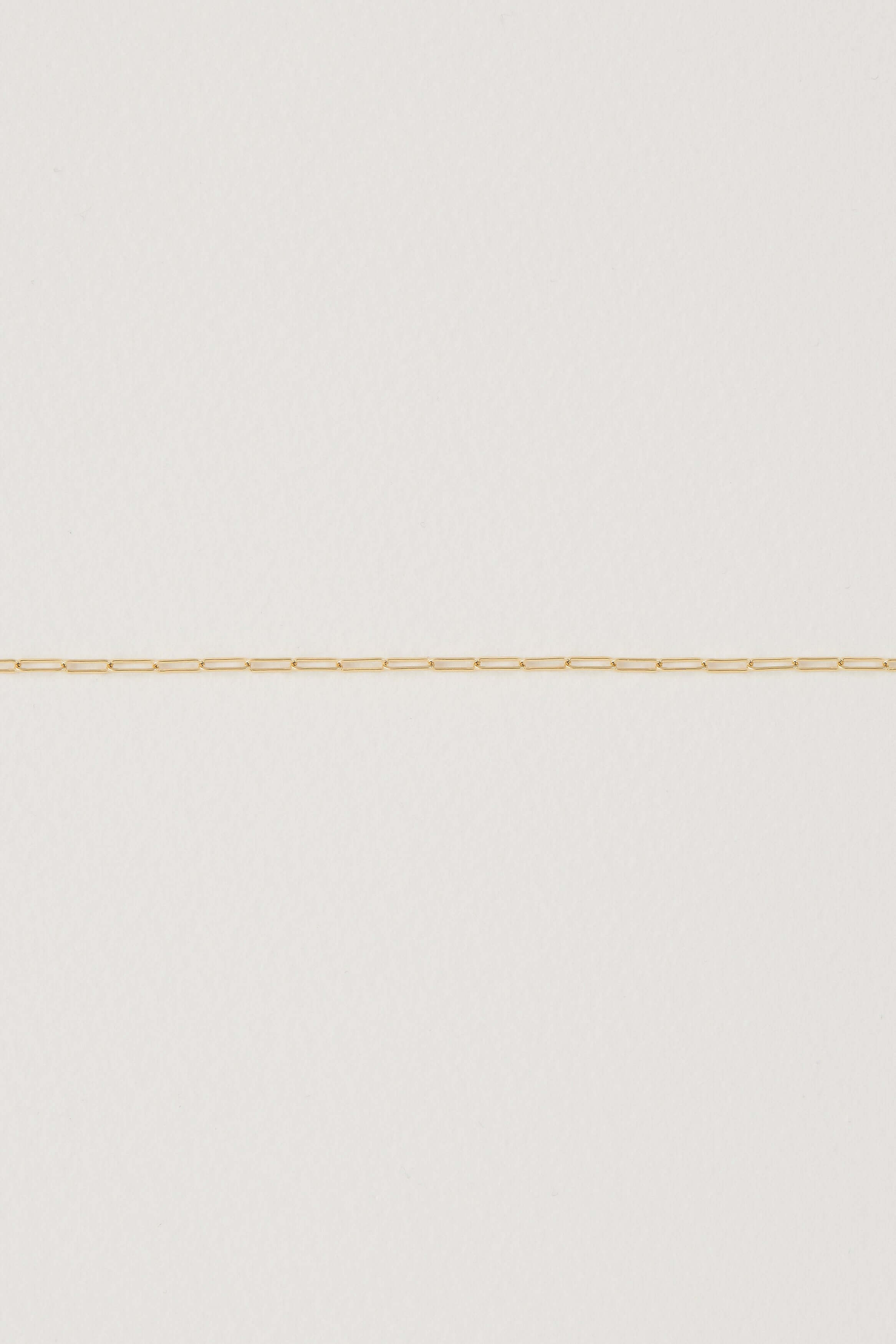 Mini Paper Clip Gold Chain