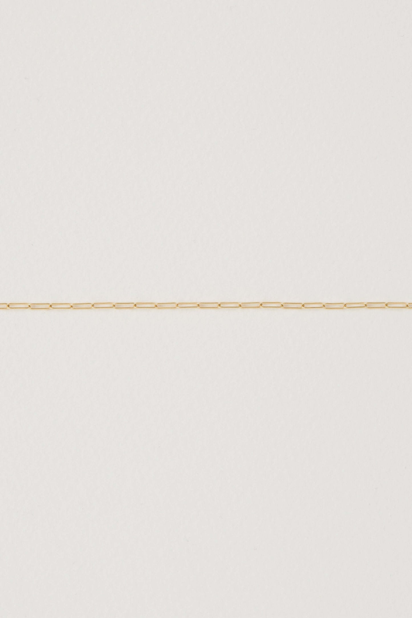 Mini Paper Clip Gold Chain