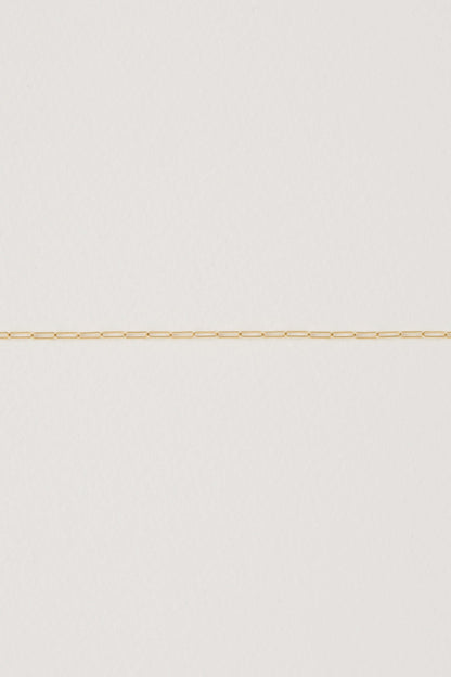 Mini Paper Clip Gold Chain