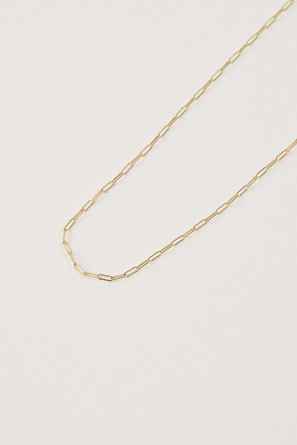Mini Paper Clip Gold Chain
