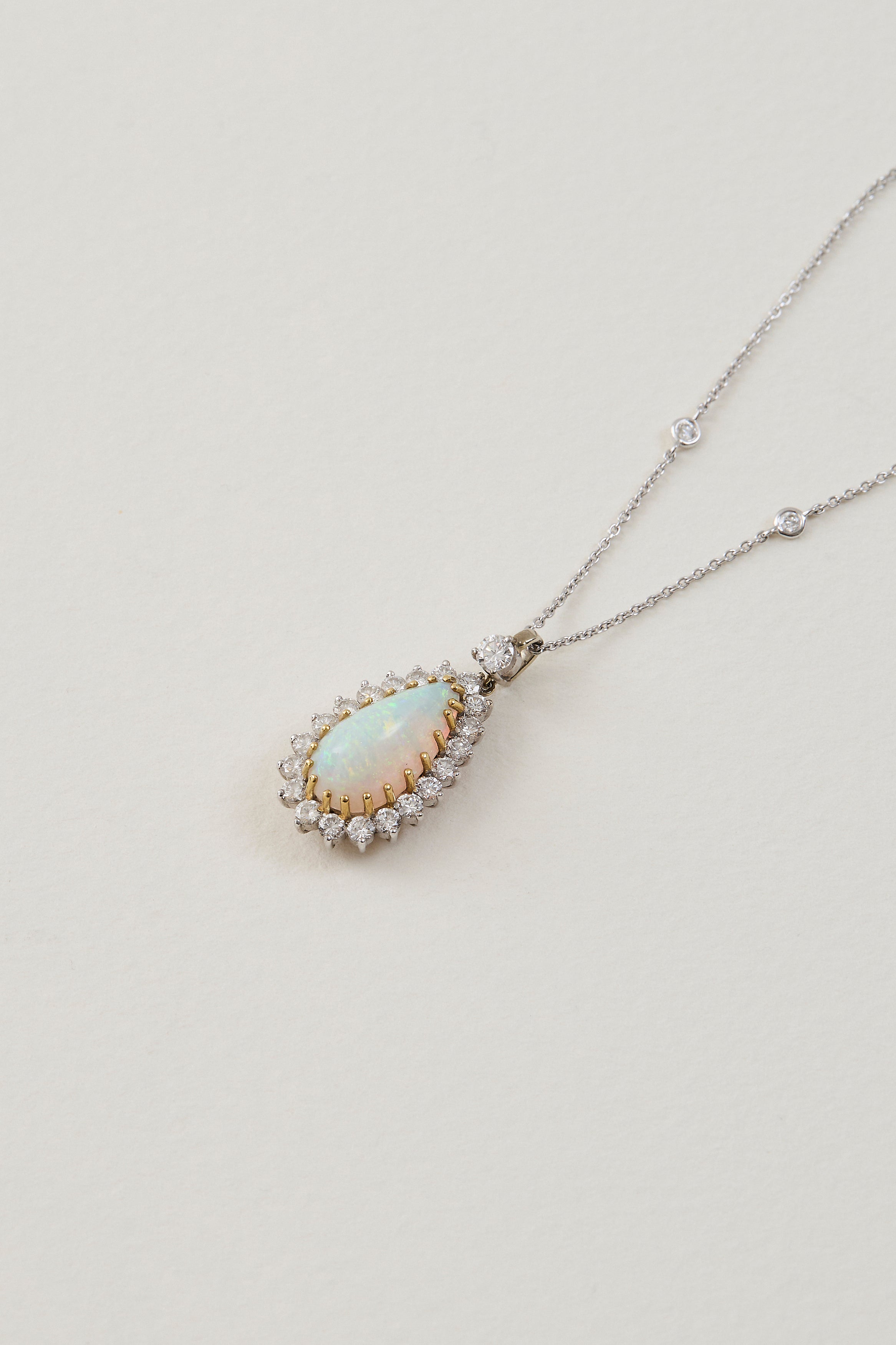 Opal Drop Pendant