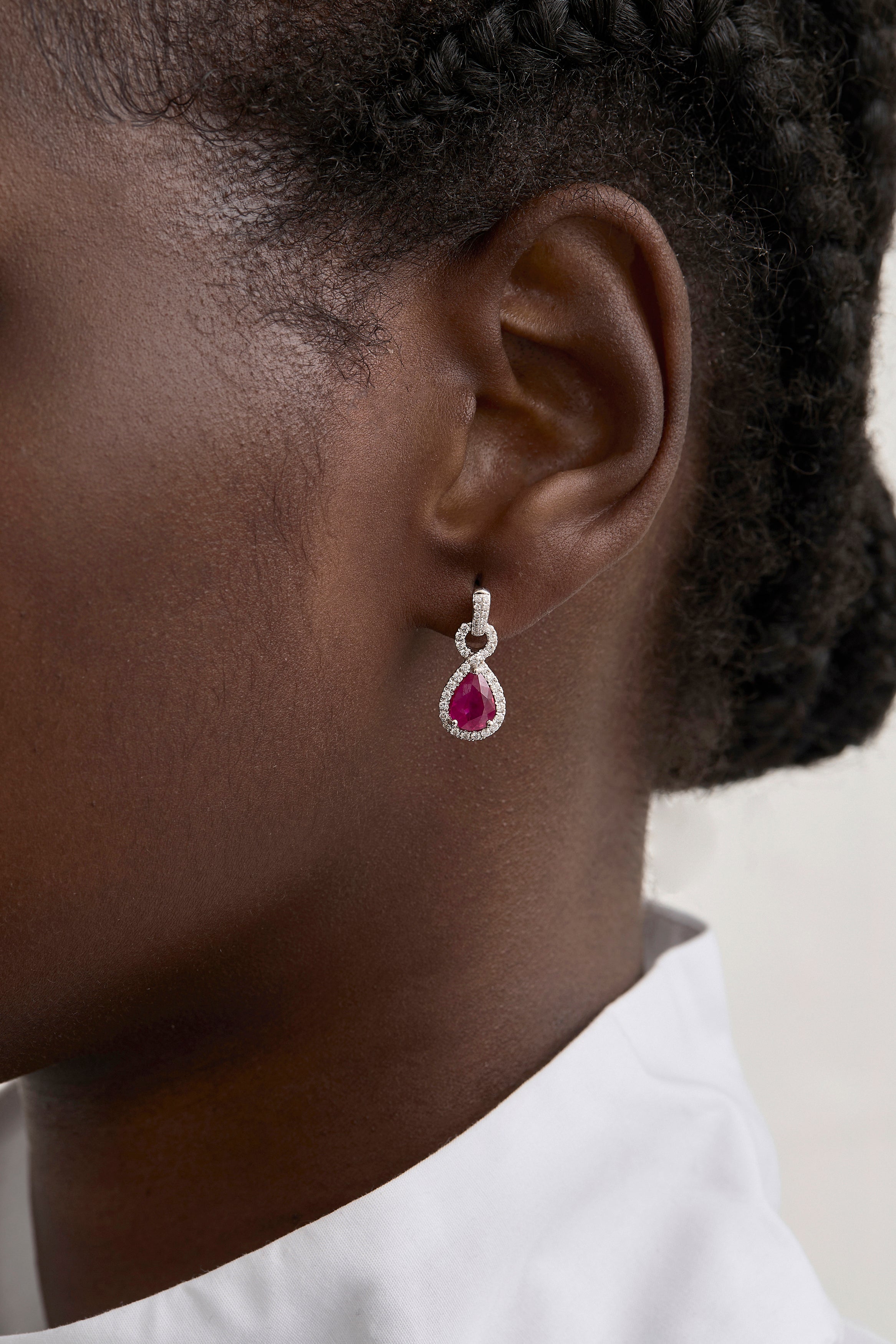 Ruby Drop Earrings