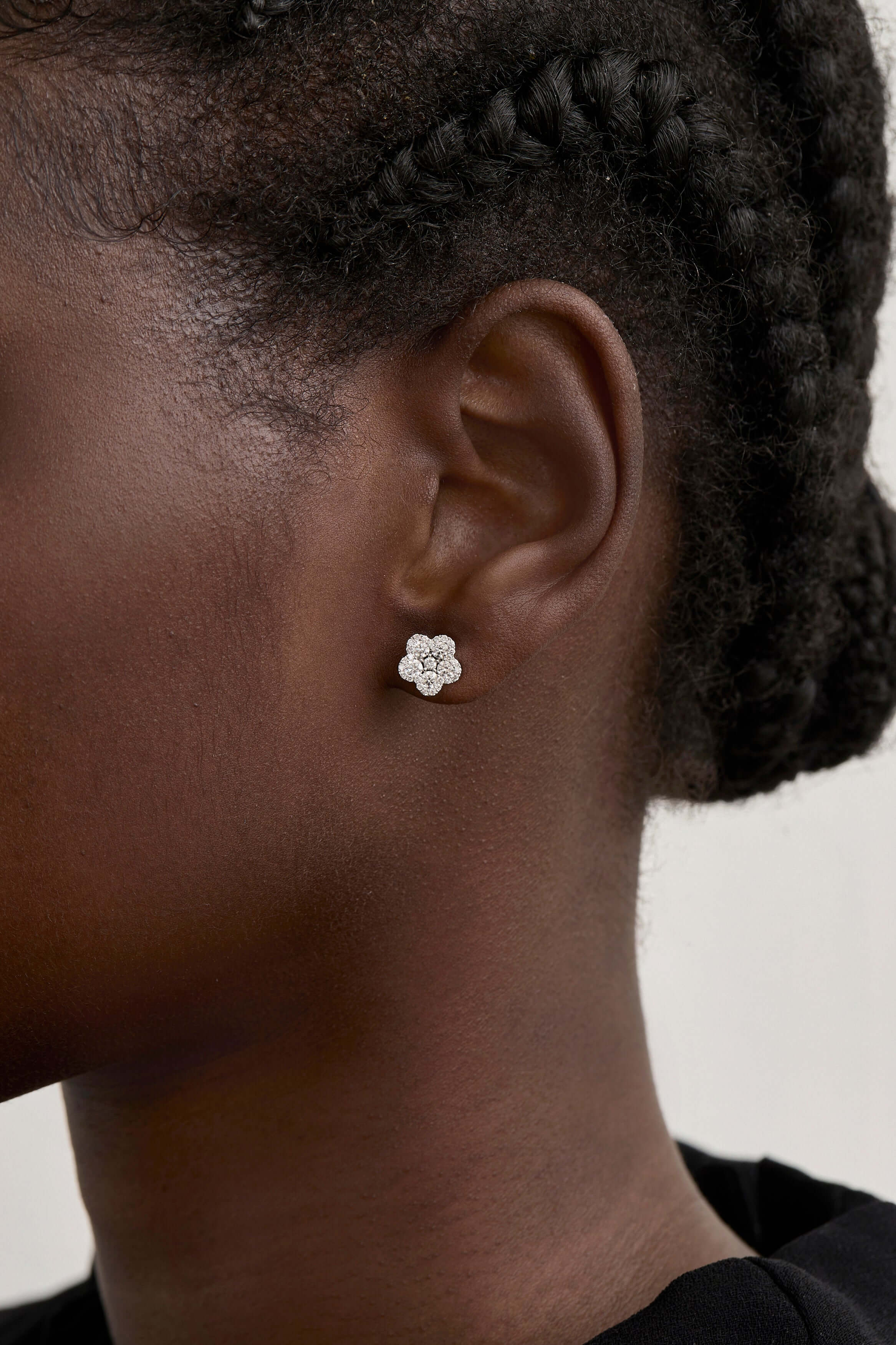 Diamond Flora Studs