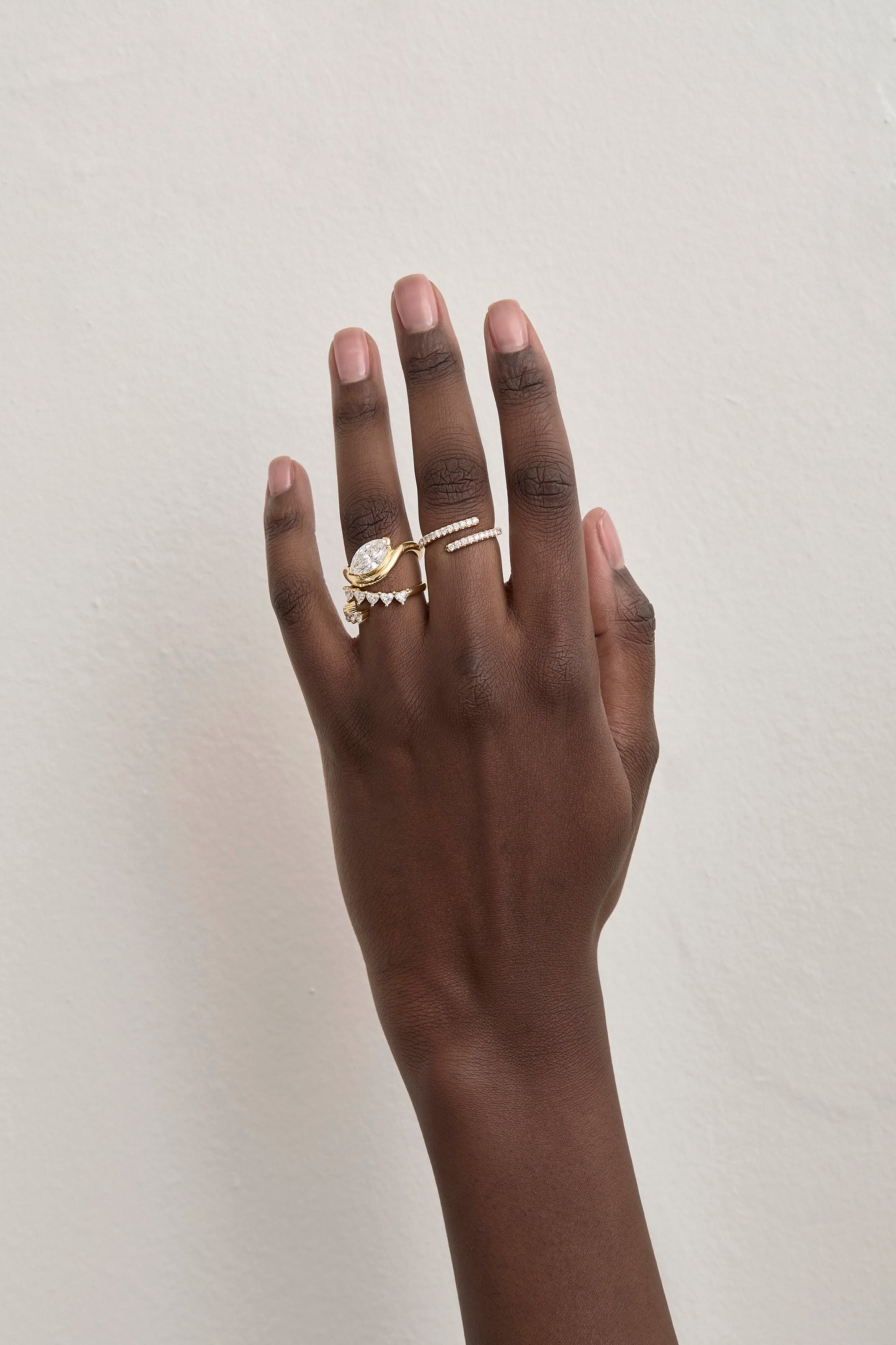 Marquise Curved Ring