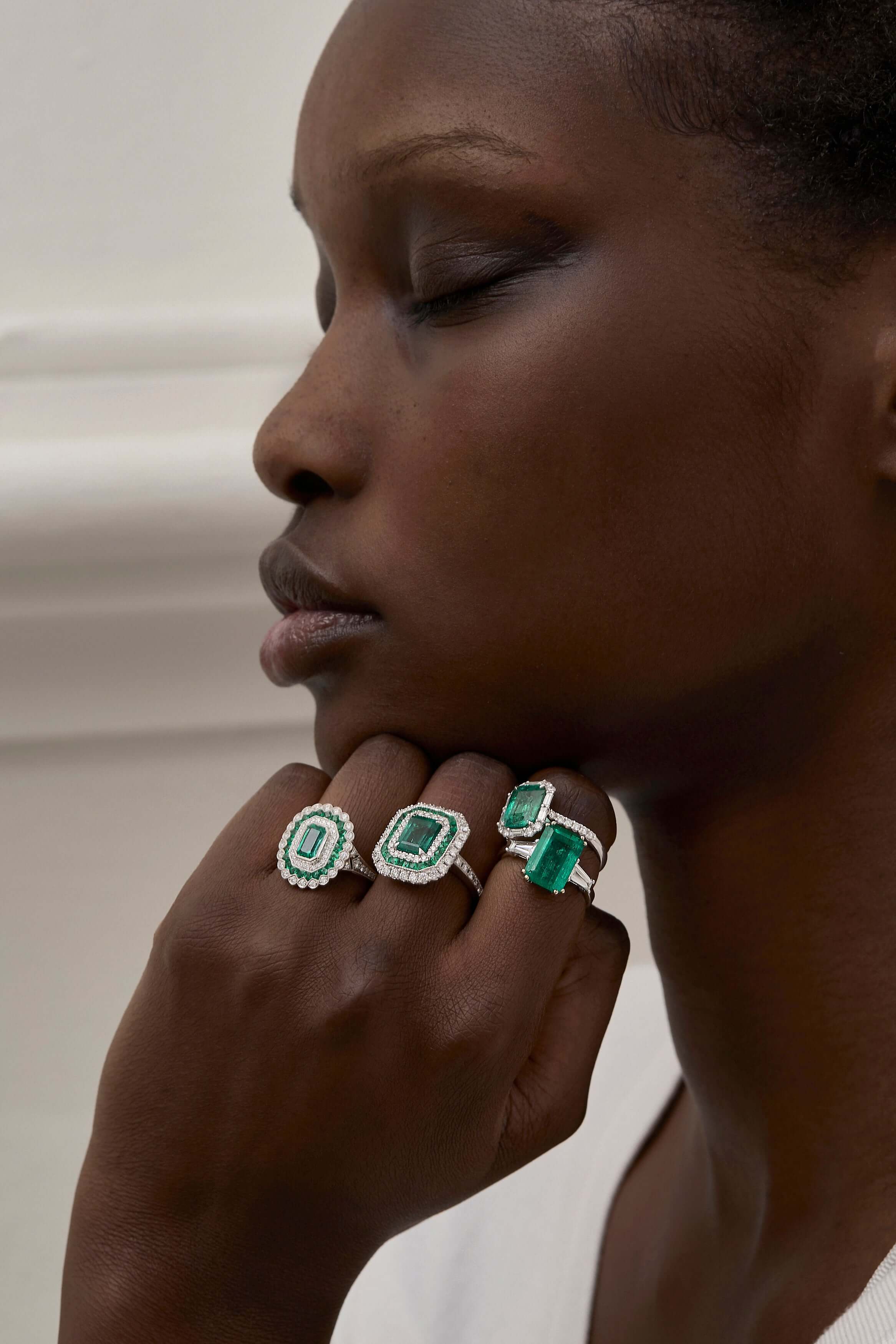 Emerald Deco Ring