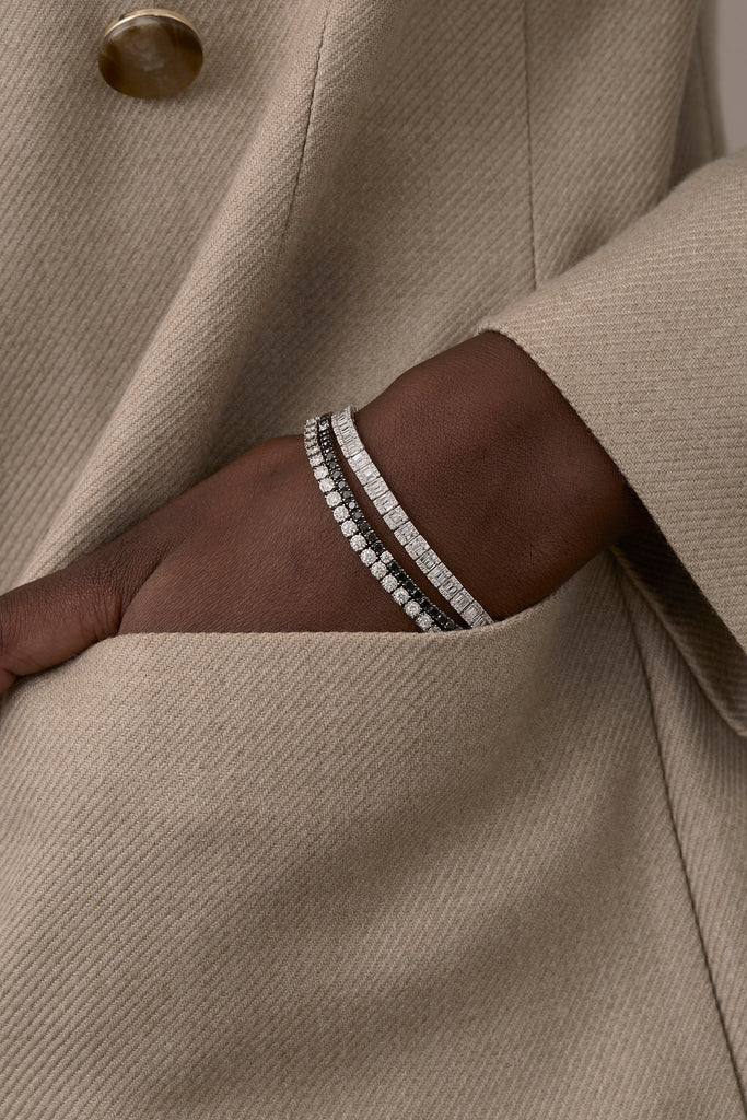 Black Diamond Tennis Bracelet