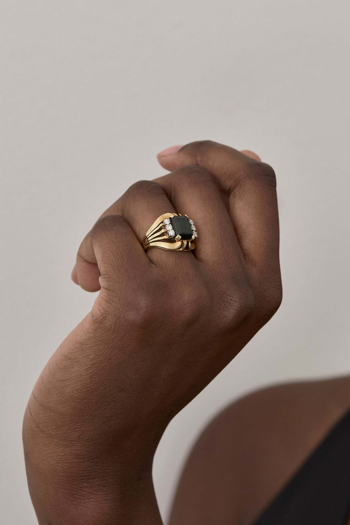 Mid-Century Tourmaline Ring
