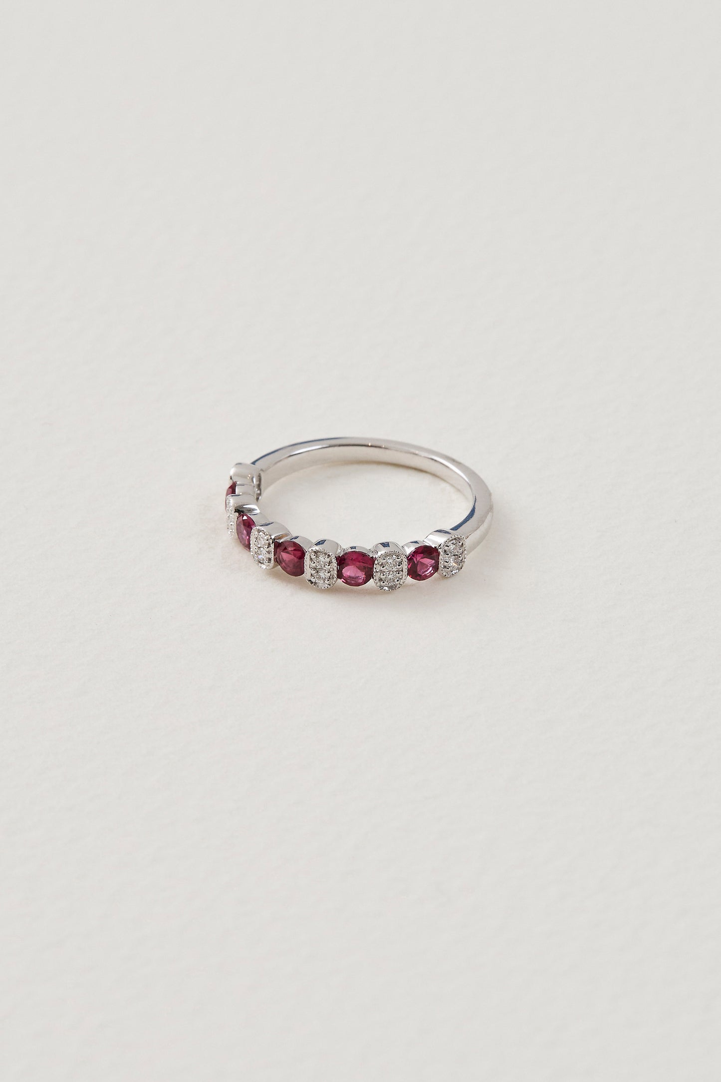 Ruby Half Eternity Band
