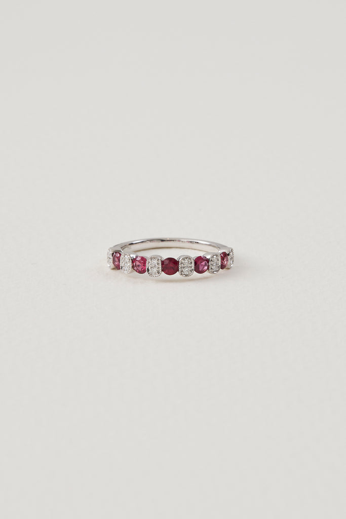 Ruby Half Eternity Band