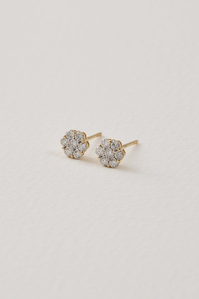 Diamond Flora Studs