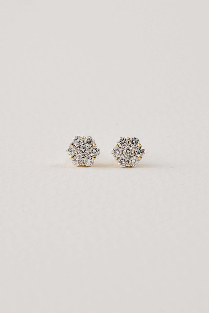 Diamond Flora Studs