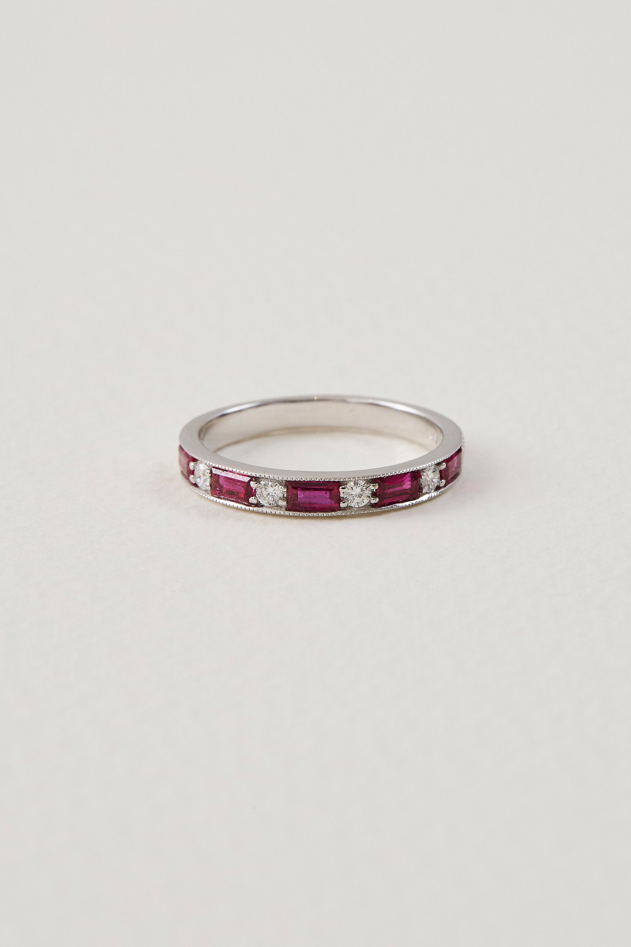 Ruby Half Eternity Band