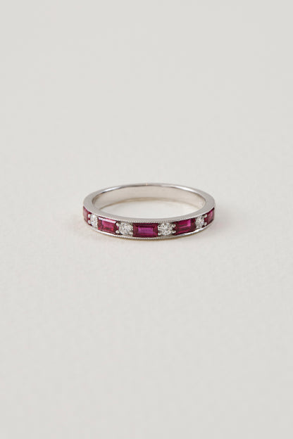 Ruby Half Eternity Band