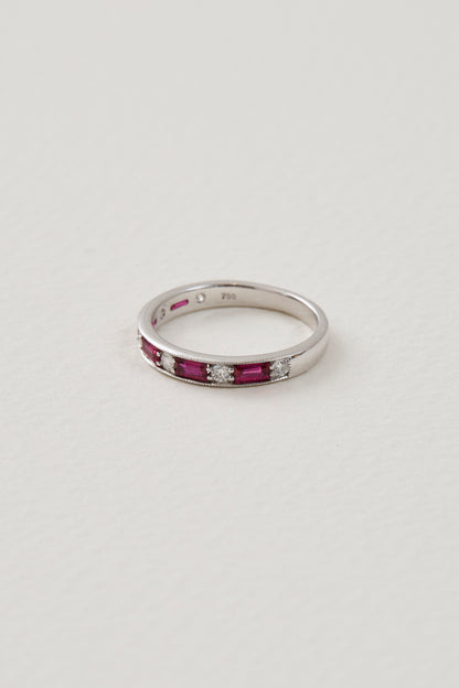 Ruby Half Eternity Band