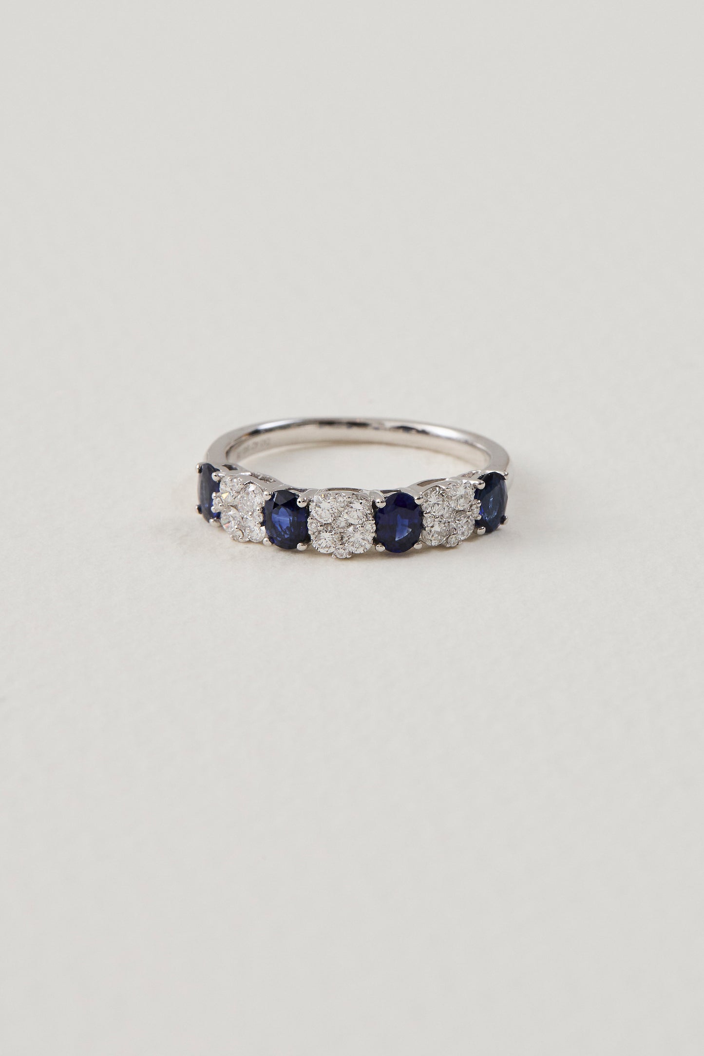 Sapphire Half Eternity Band