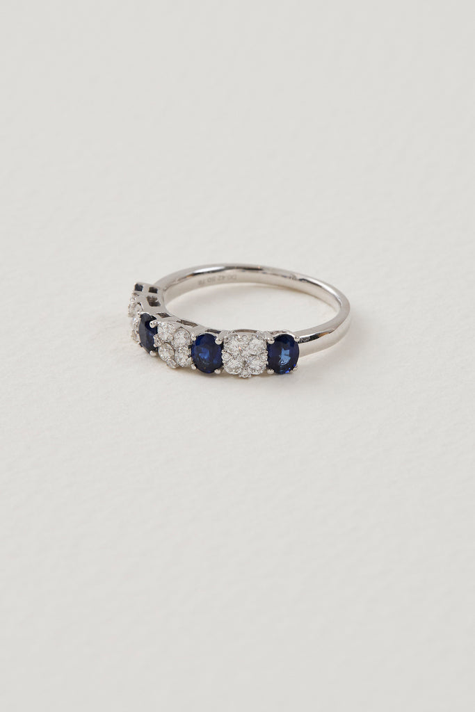 Sapphire Half Eternity Band
