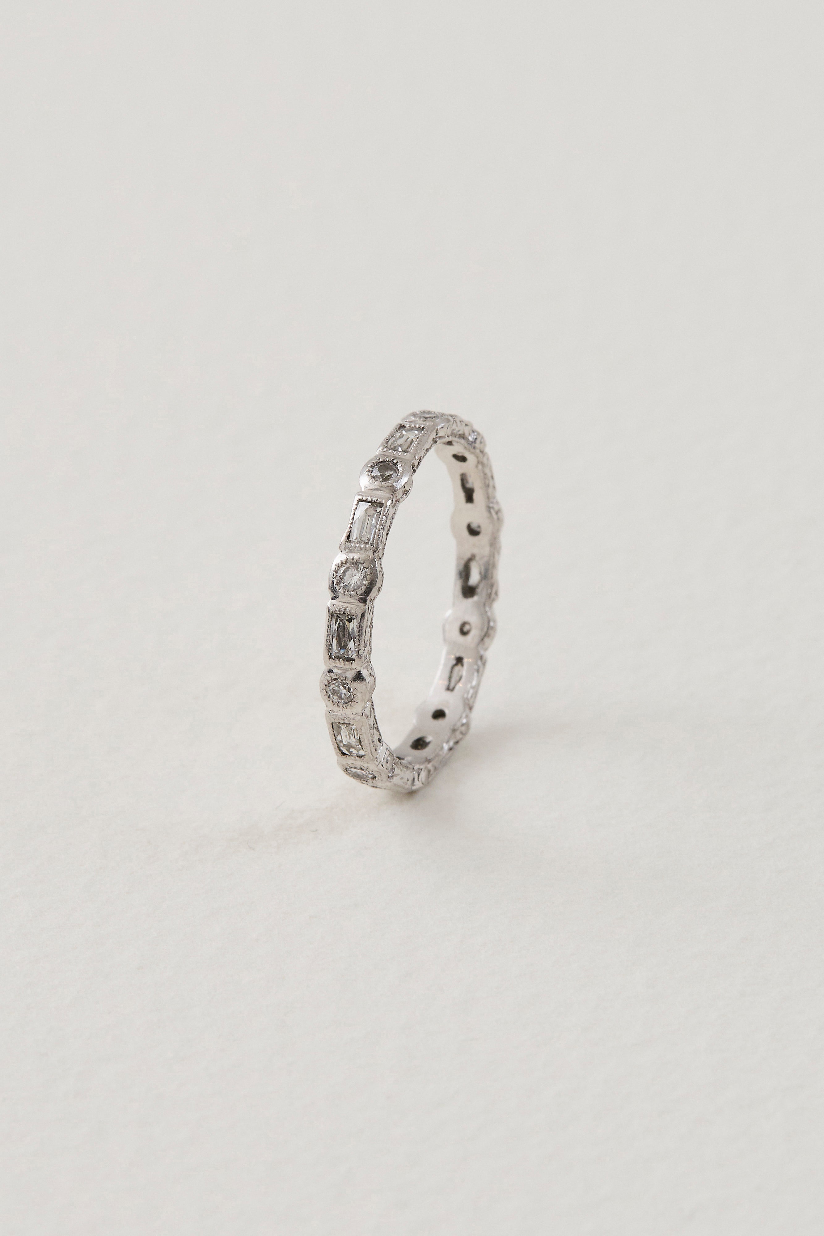 Mid-Century Diamond Eternity Band