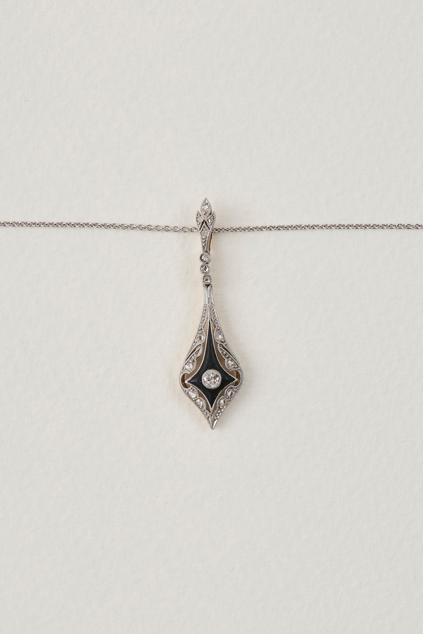 Art Deco Onyx Pendant