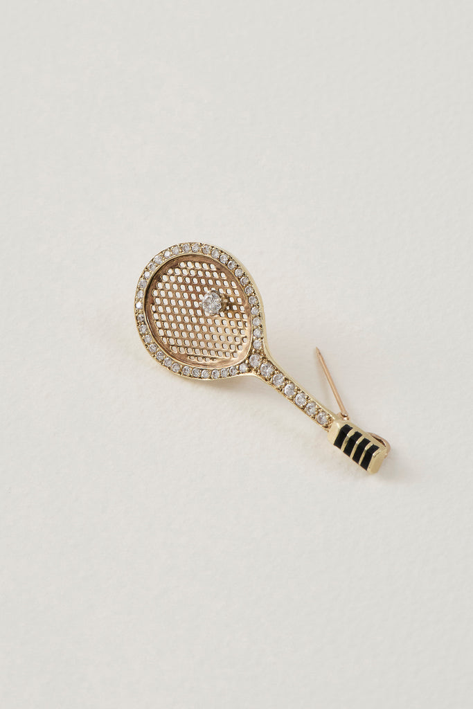 Vintage Tennis Diamond Brooch