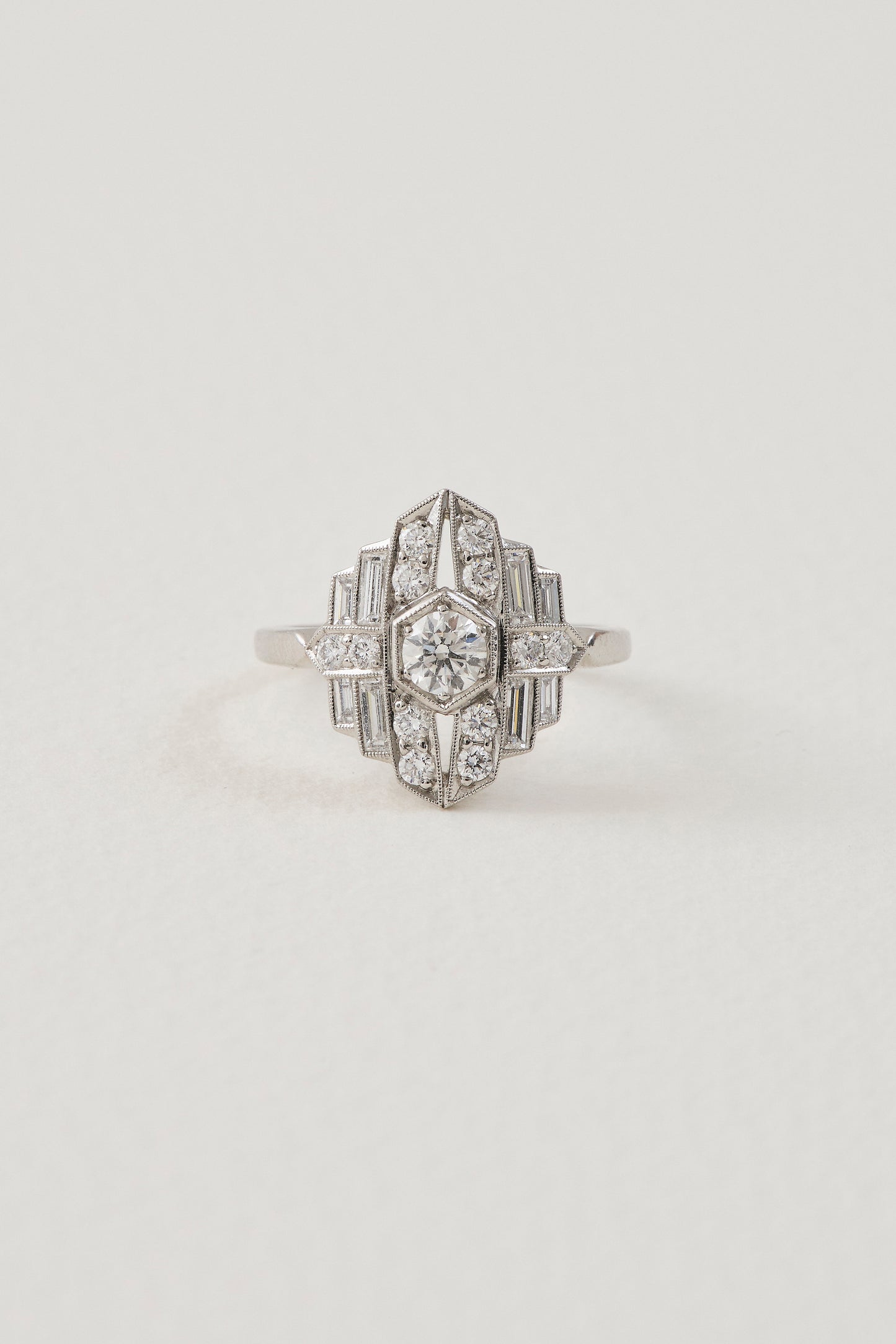 Diamond Plaque Ring