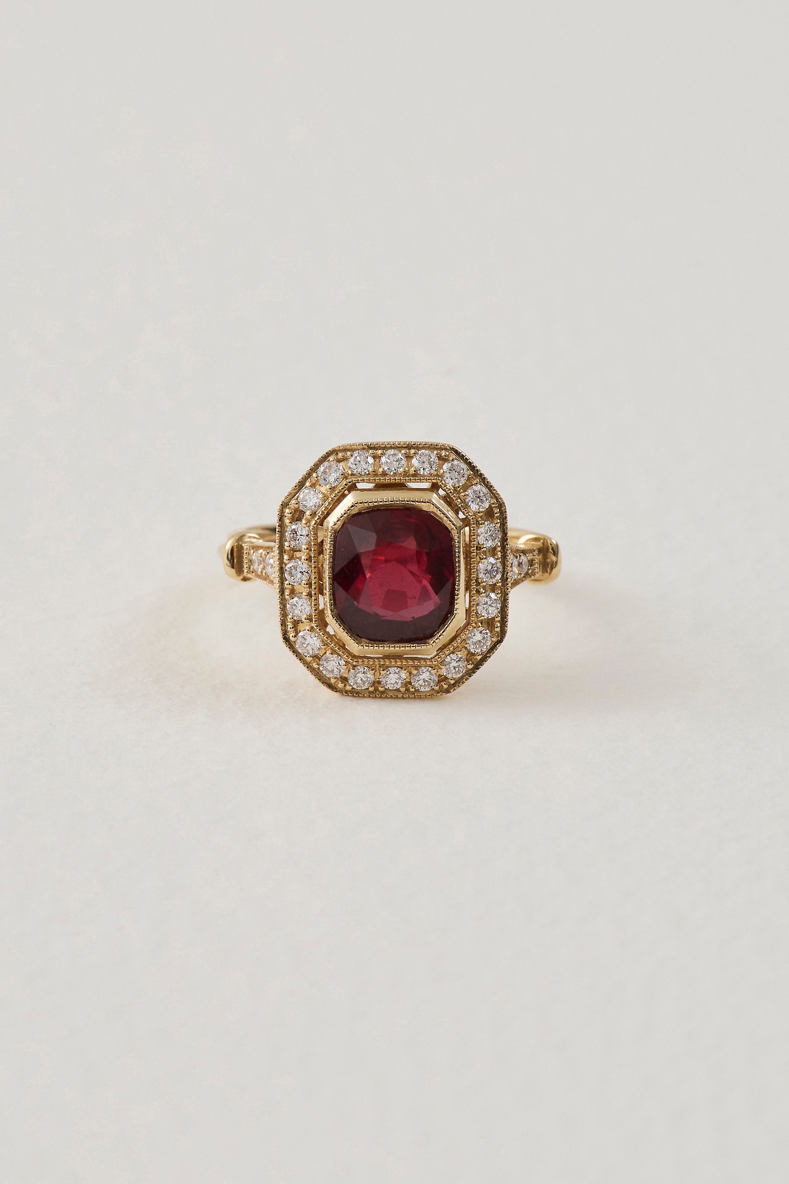 Ruby Deco Ring