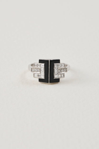 Onyx Deco Ring