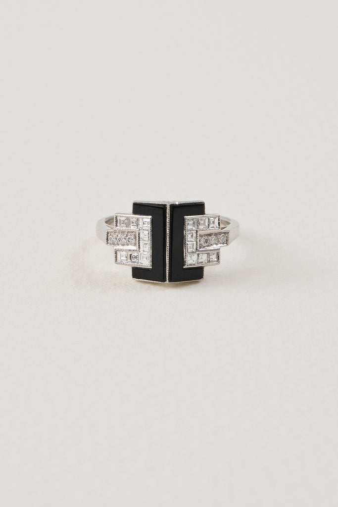 Onyx Deco Ring