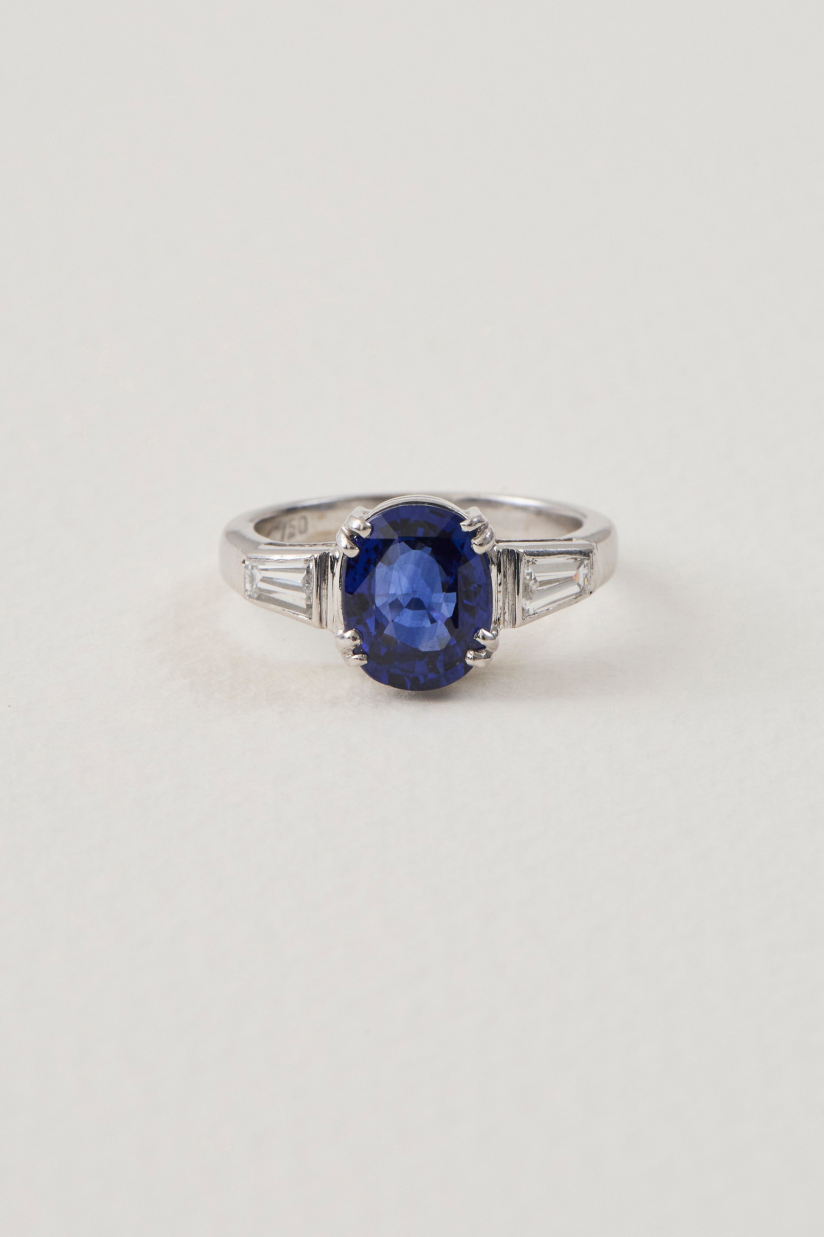 Sapphire Oval Ring