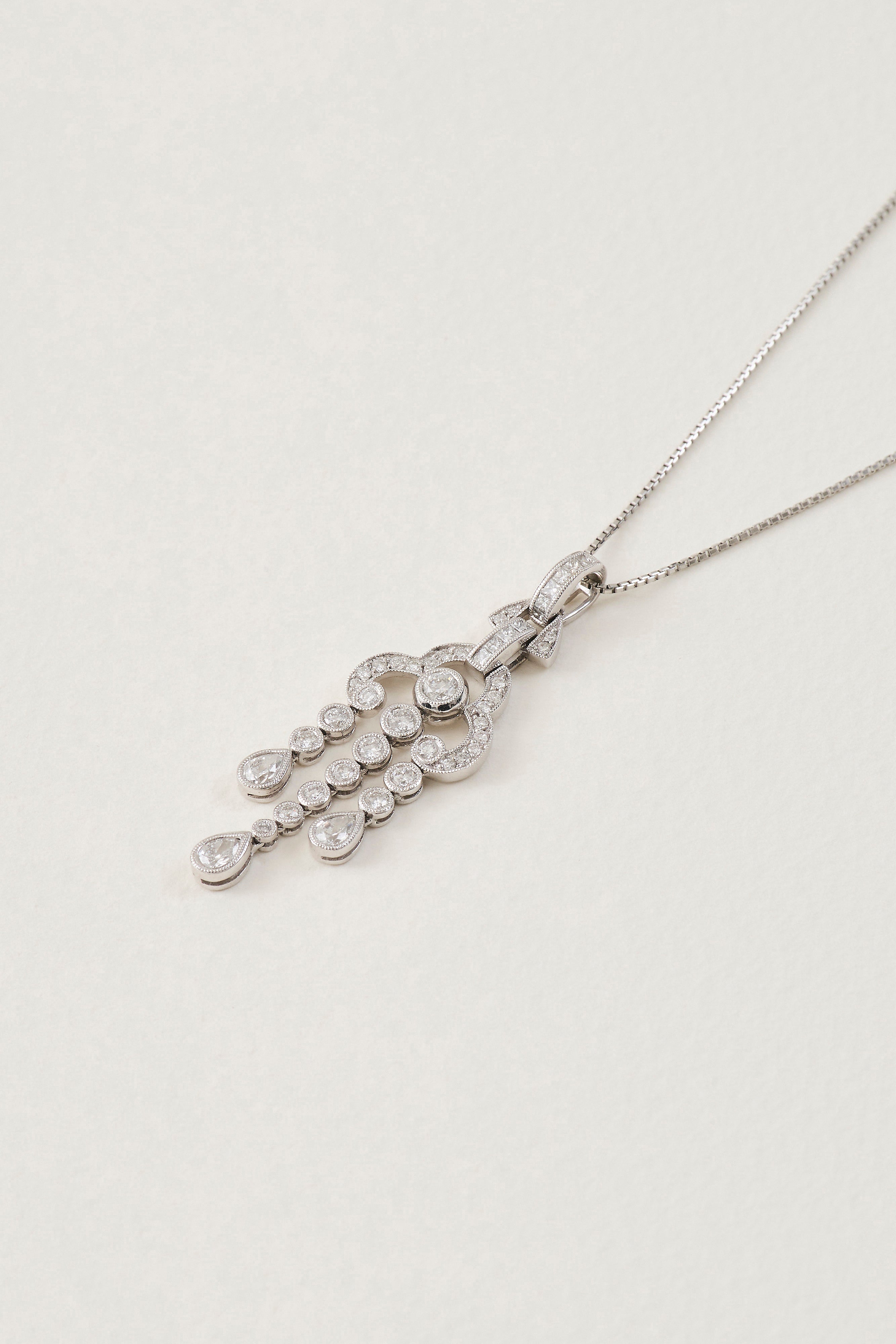 Diamond Cascade Pendant