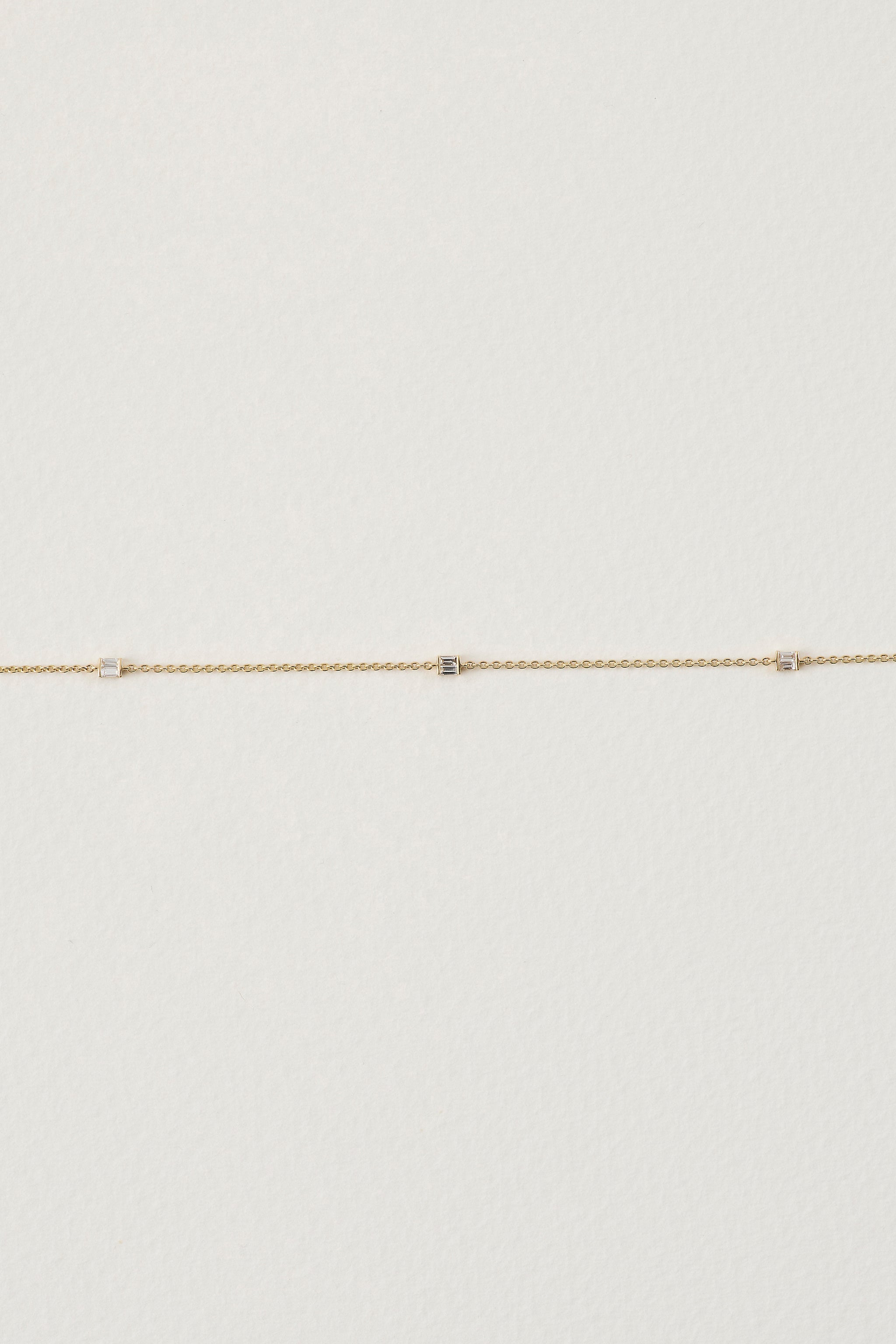 Diamond East West Deco Necklace