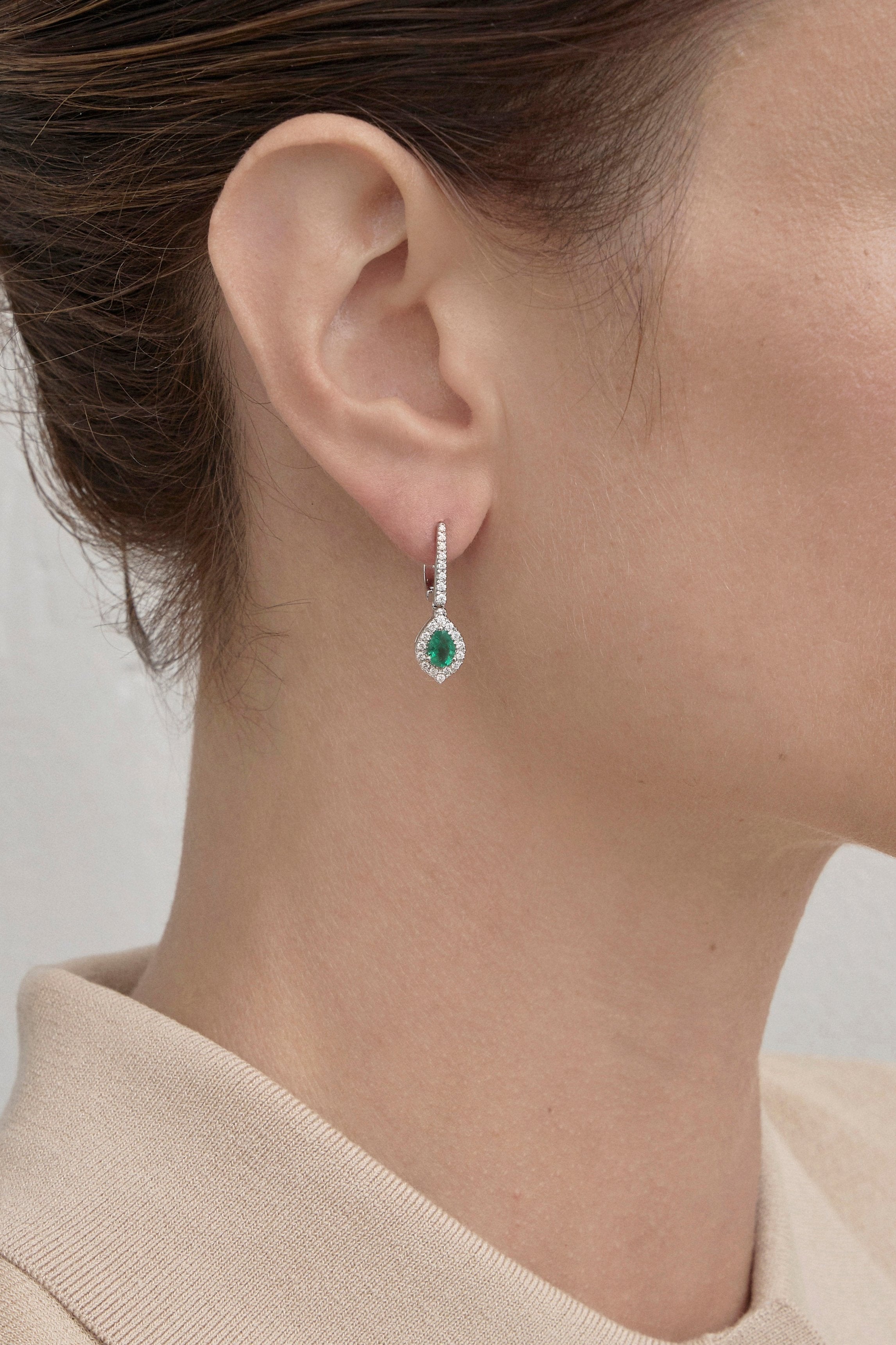 Emerald Drop Earrings