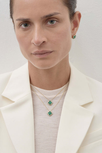 Emerald Clover Necklace
