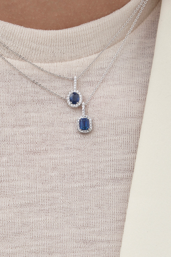 Sapphire Pendant Necklace