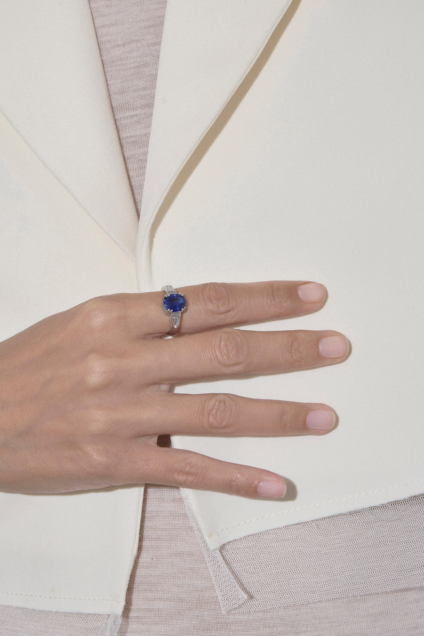 Sapphire Oval Ring