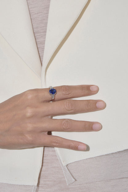 Sapphire Oval Ring