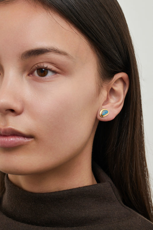 Vintage Black Opal studs