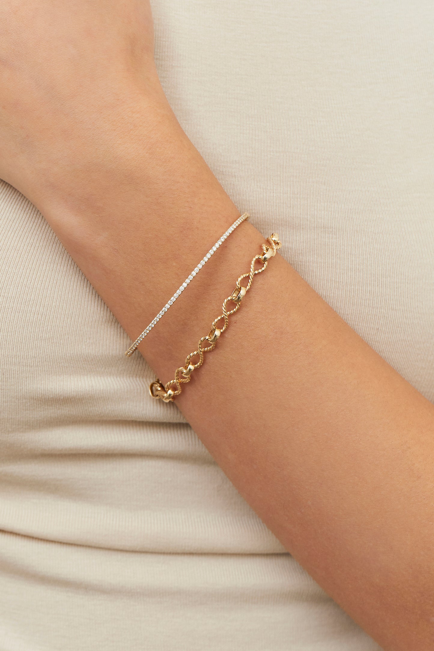 Petite Diamond Bangle