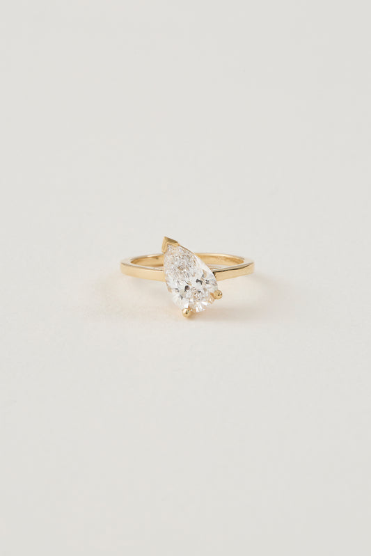 Pear Diamond Ring