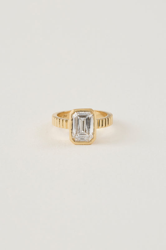 Emerald Bezel Ring