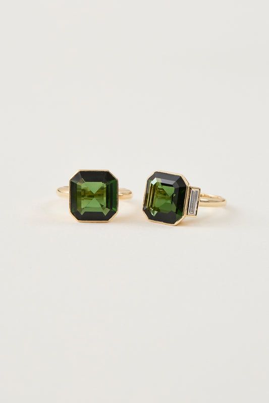 Tourmaline Bezel Ring