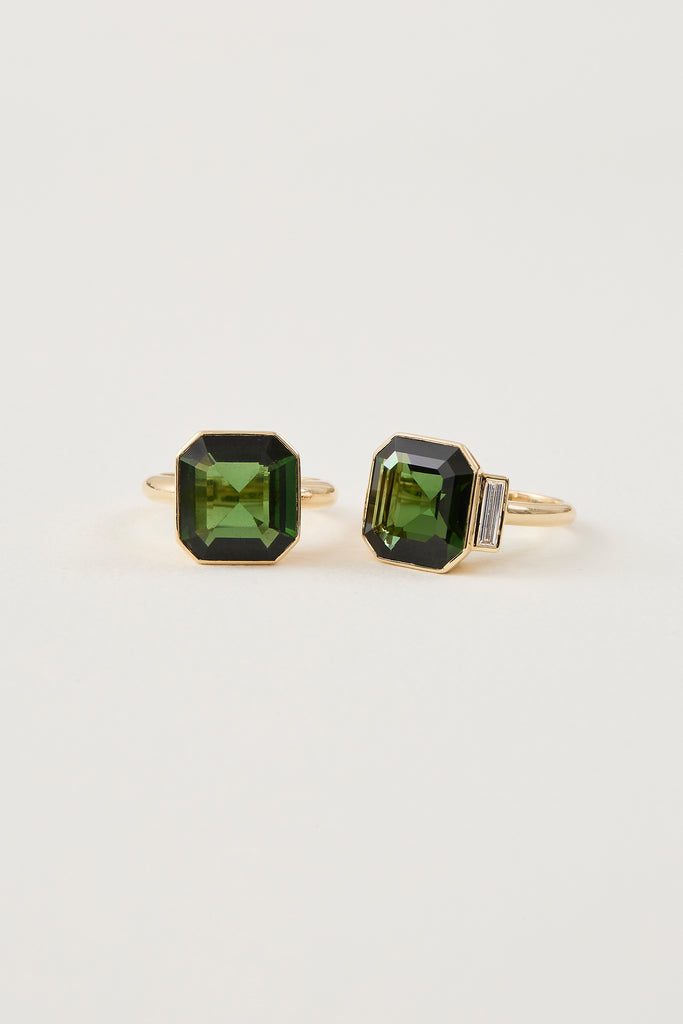 Tourmaline Bezel Ring