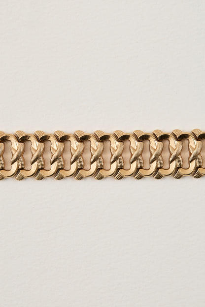 Mid Century Textured Bracelet