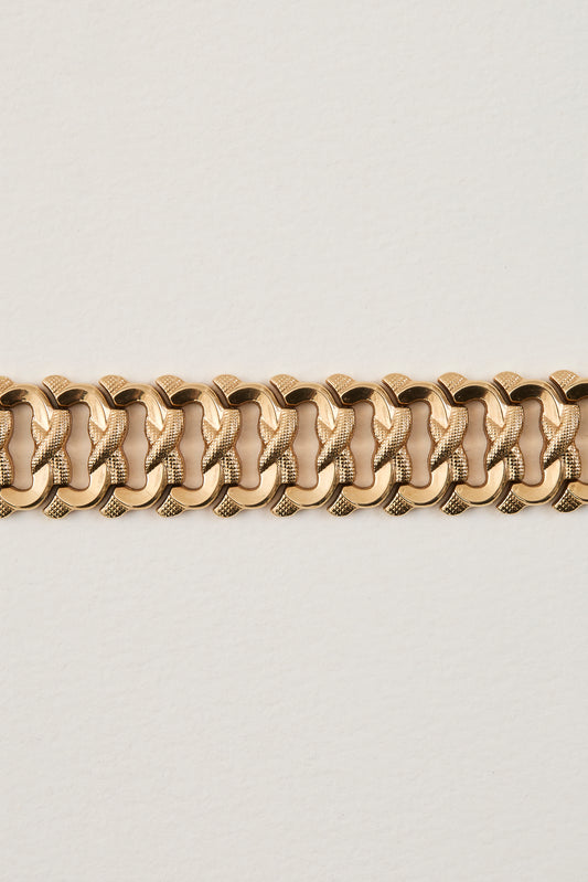 Mid Century Textured Bracelet